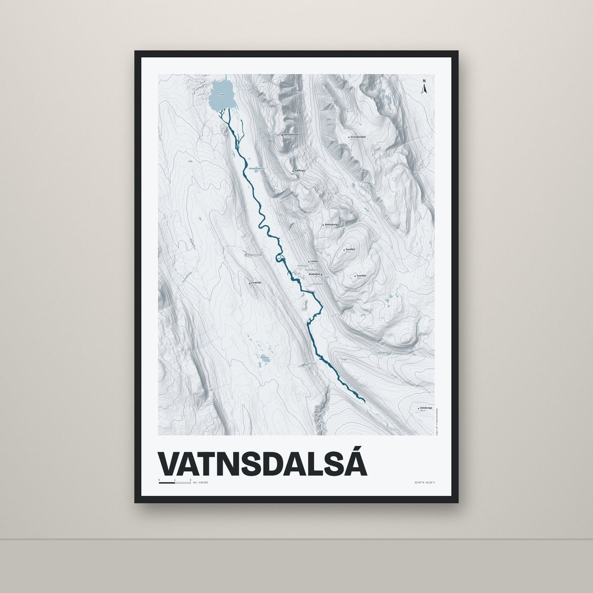 Vatnsdalsá – Ljóst, blár