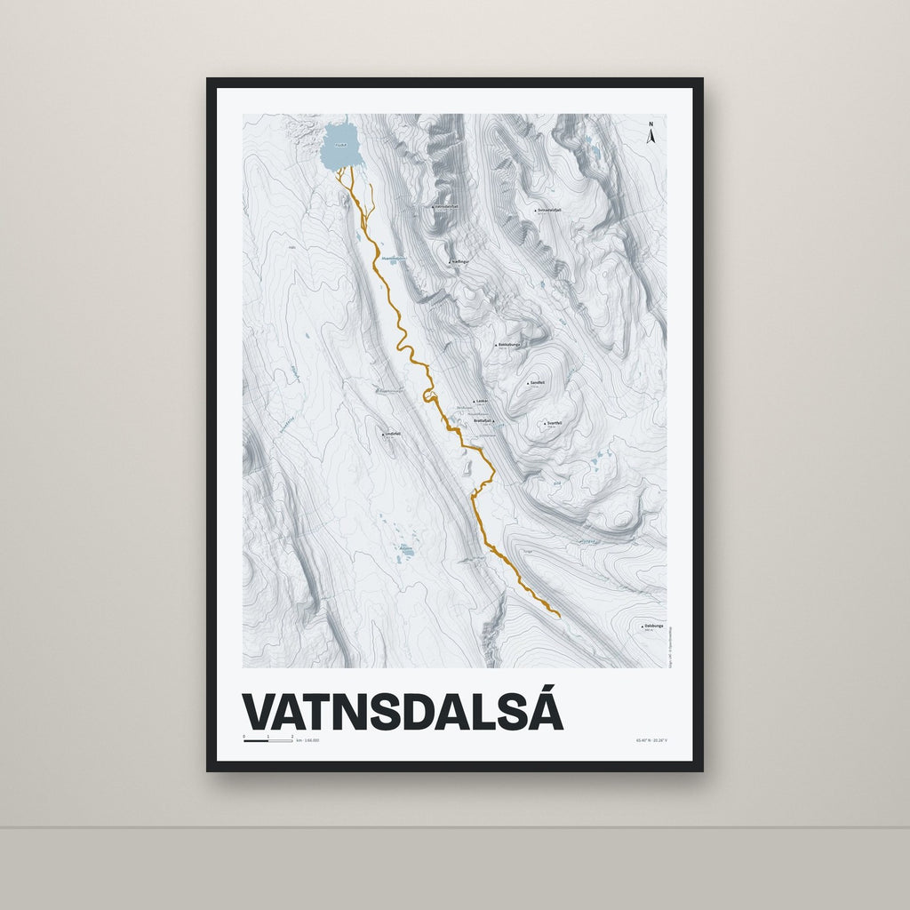 Vatnsdalsá – Ljóst, okkurgulur