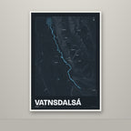 Vatnsdalsá – Nótt, blár