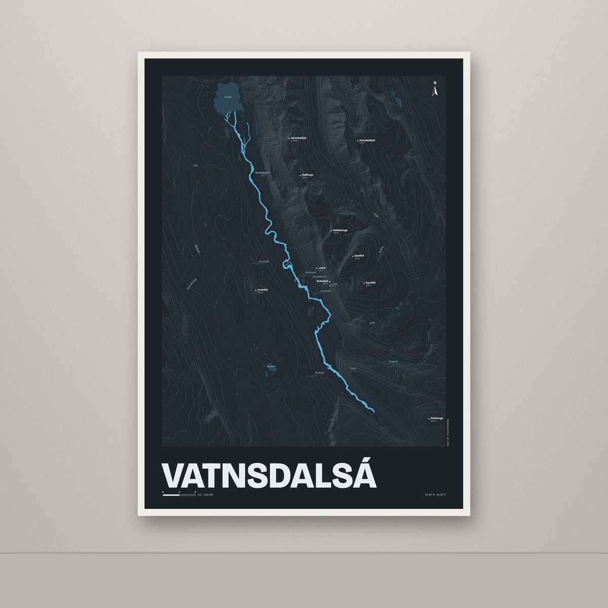 Vatnsdalsá – Nótt, blár