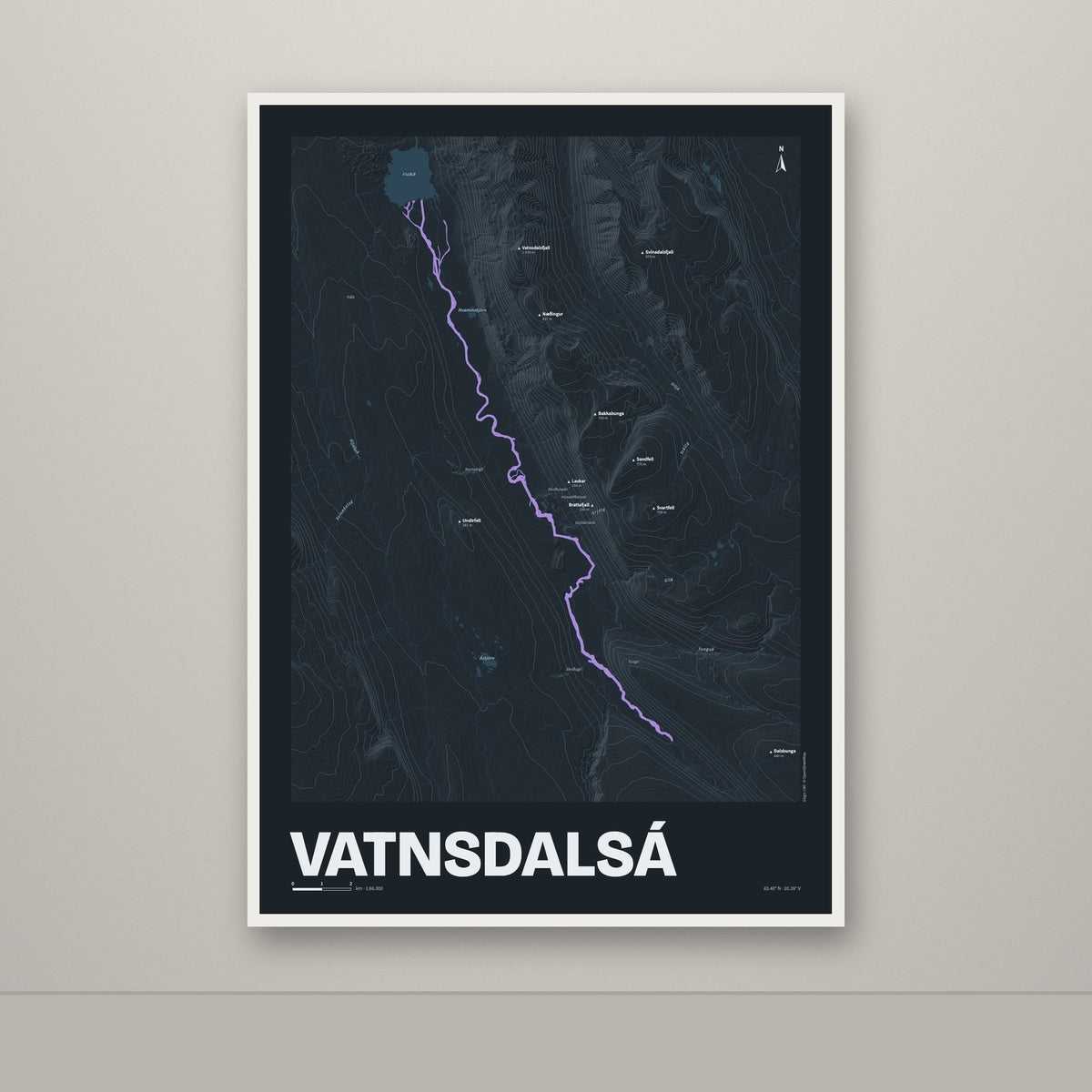 Vatnsdalsá – Nótt, lúpínufjólublár