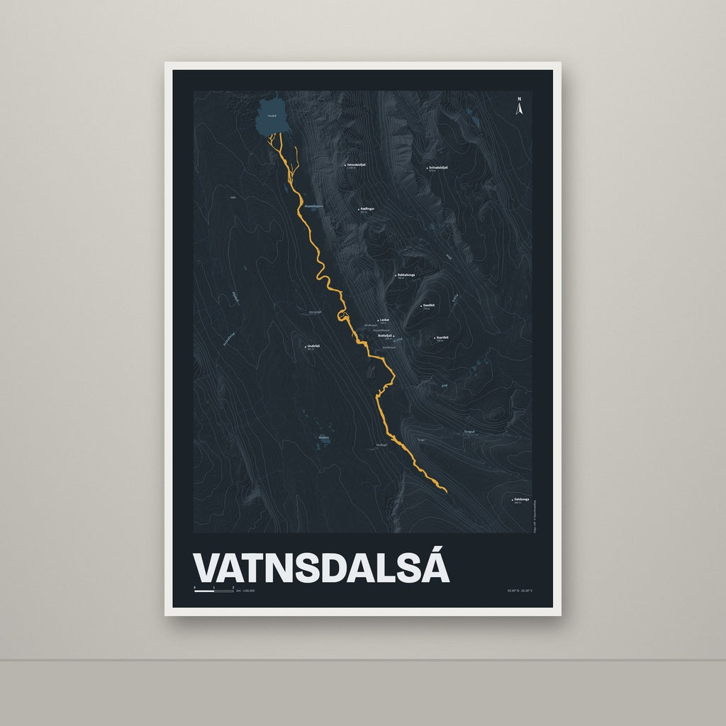 Vatnsdalsá – Nótt, okkurgulur