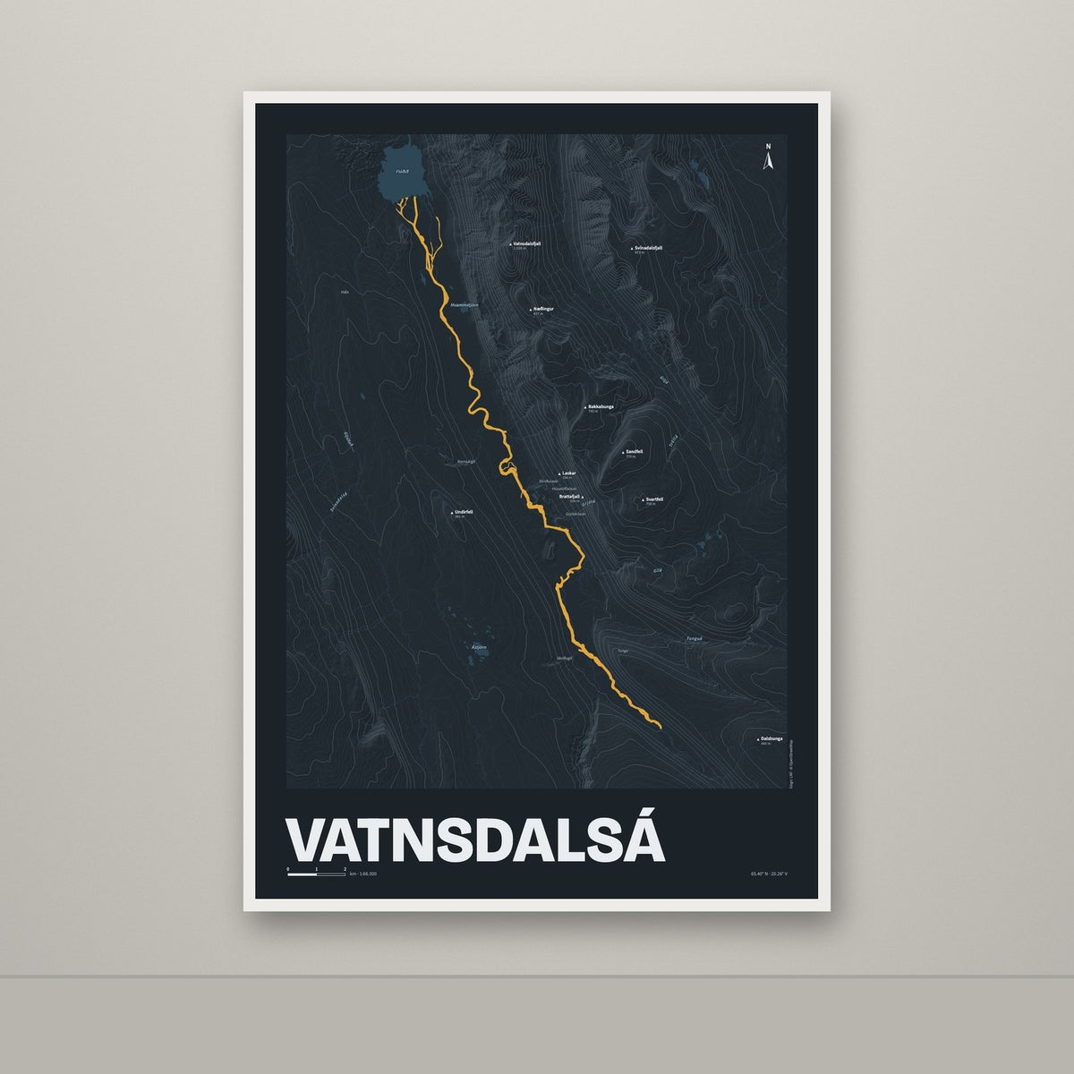 Vatnsdalsá – Nótt, okkurgulur