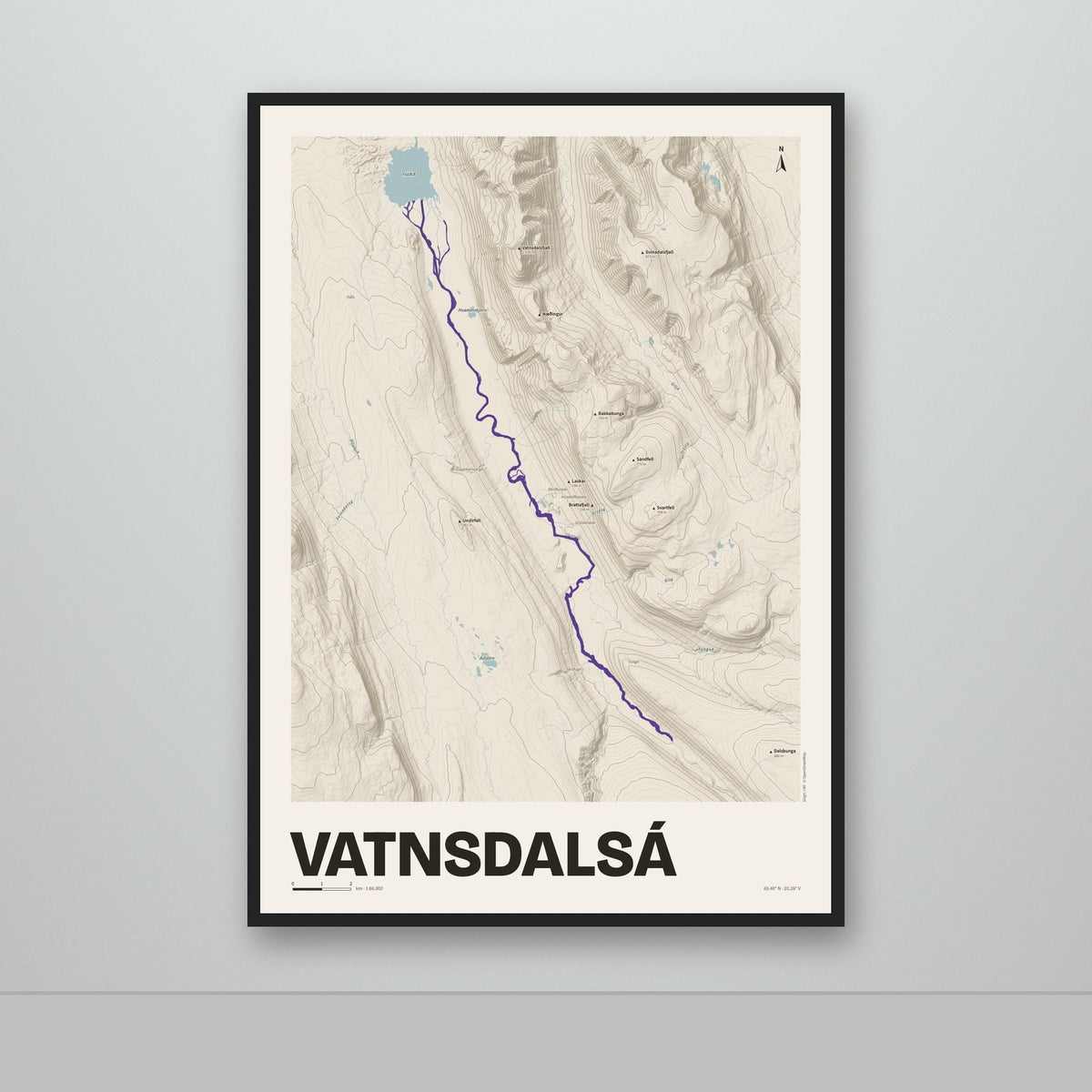 Vatnsdalsá – Sandur, lúpínufjólublár