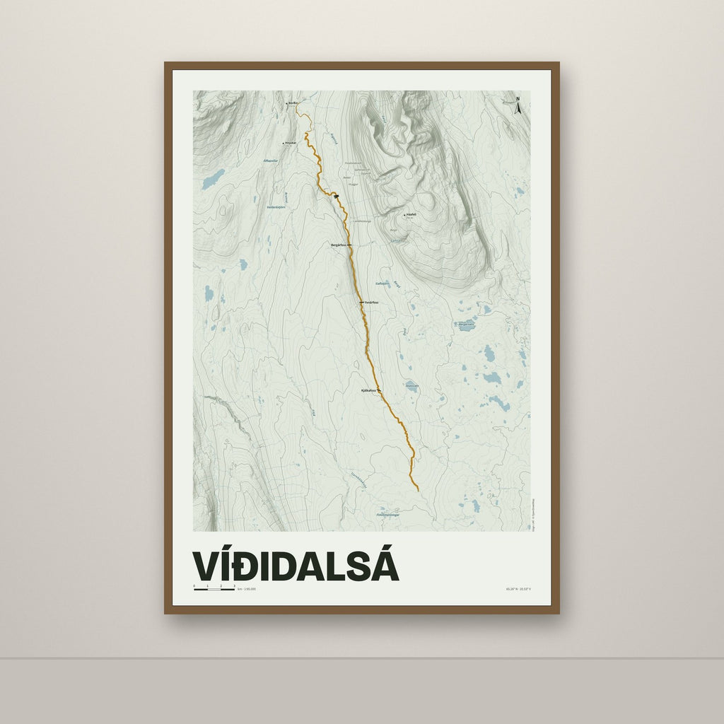 Víðidalsá – Mosi, okkurgulur